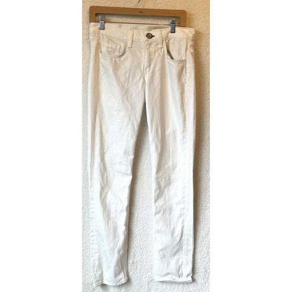 Rag and Bone Rebel Bright White Skinny Jeans Women 24x29 Denim Stretch‎ Mid Rise - Picture 1 of 9